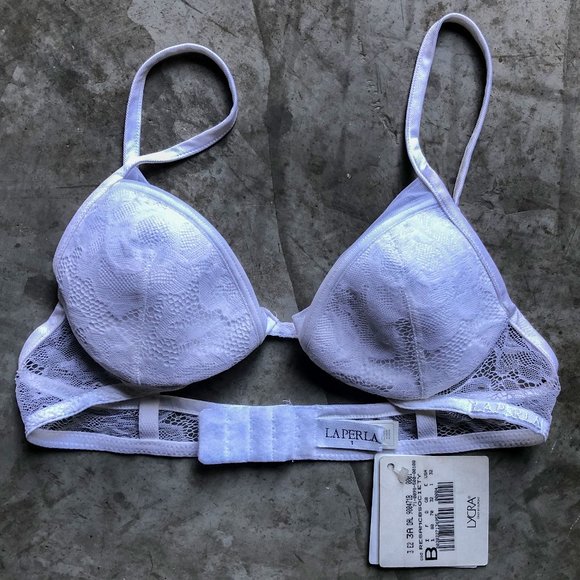 new LA PERLA white lace underwire bra Sz 32B - Picture 1 of 6